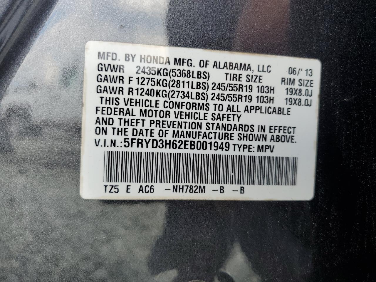 5FRYD3H62EB001949 2014 Acura Mdx Technology