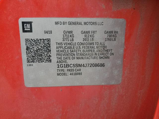 2018 CHEVROLET CRUZE LS - 1G1BC5SM4J7208686