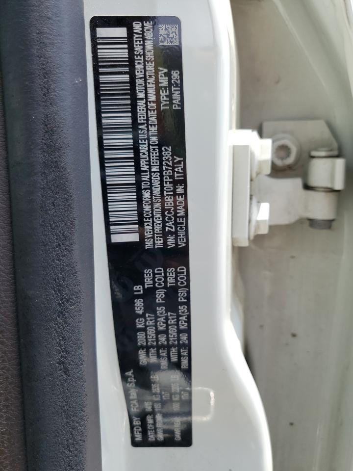 ZACCJBBT0FPB72382 2015 Jeep Renegade Latitude