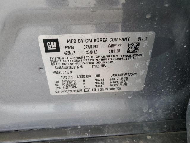 2019 Buick Encore Preferred VIN: KL4CJASBXKB918225 Lot: 60980484