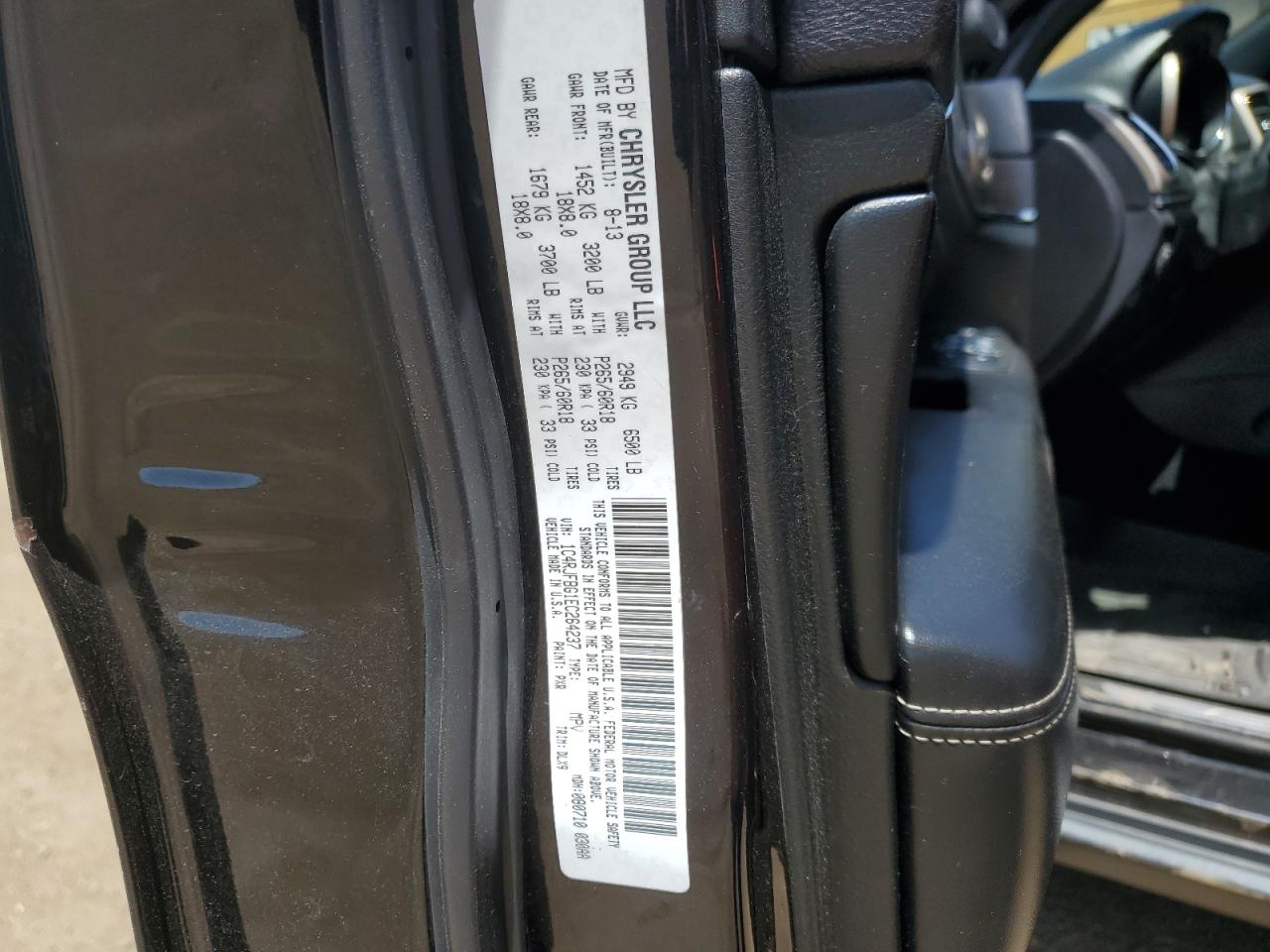 1C4RJFBG1EC264237 2014 Jeep Grand Cherokee Limited