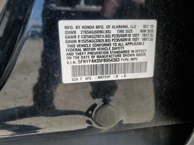 2015 HONDA PILOT SE - 5FNYF4H35FB054363