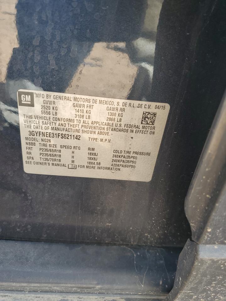 3GYFNEE31FS621142 2015 Cadillac Srx Luxury Collection