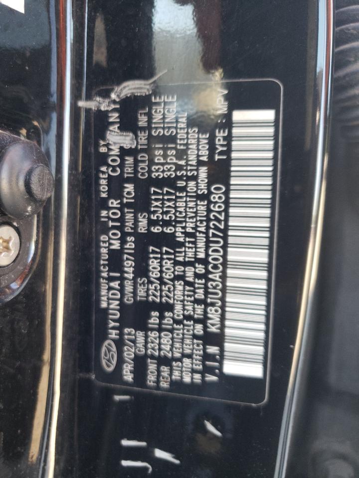 KM8JU3AC0DU722680 2013 Hyundai Tucson Gls