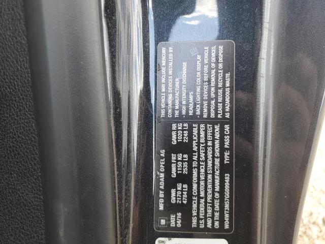 2016 BUICK CASCADA PR W04WT3N57GG099483