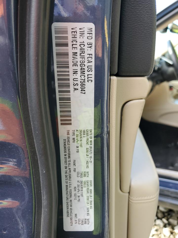 1C4RJFBG4MC756047 2021 Jeep Grand Cherokee Limited 1C4RJFBG4MC756047 2021 Jeep Grand Cherokee Limited