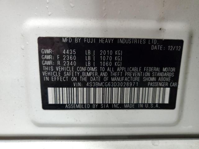 2013 Subaru Legacy 2.5I Premium VIN: 4S3BMCG63D3028971 Lot: 60051994