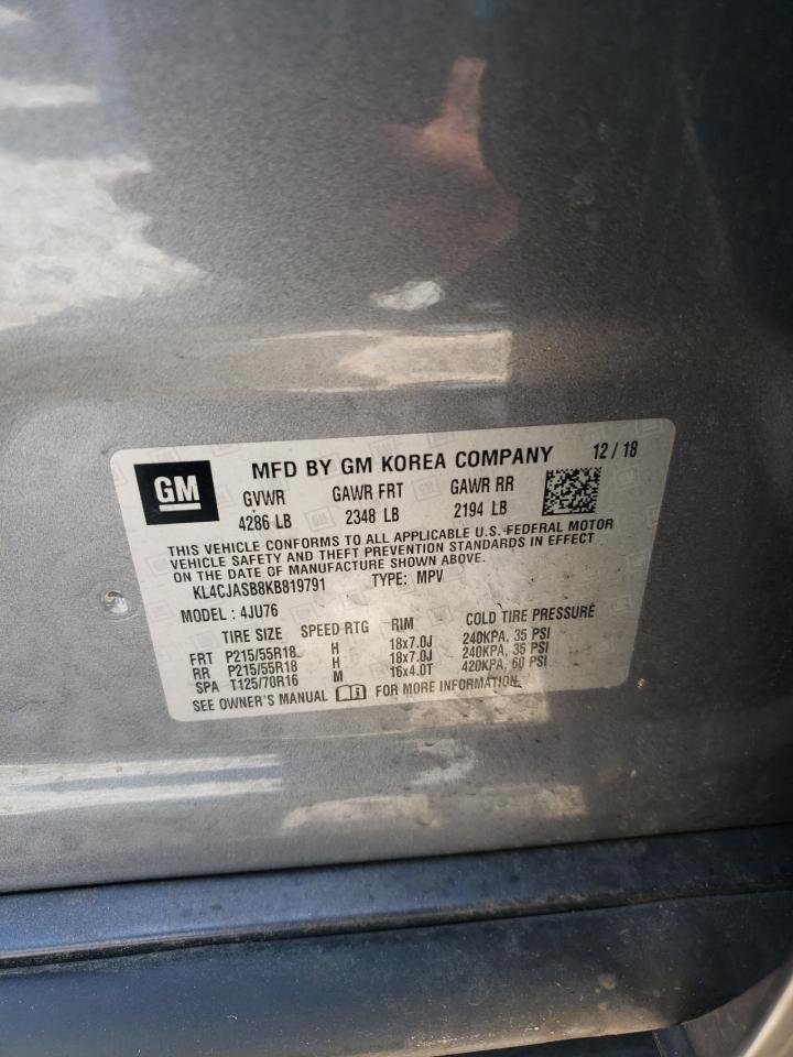 KL4CJASB8KB819791 2019 Buick Encore Preferred