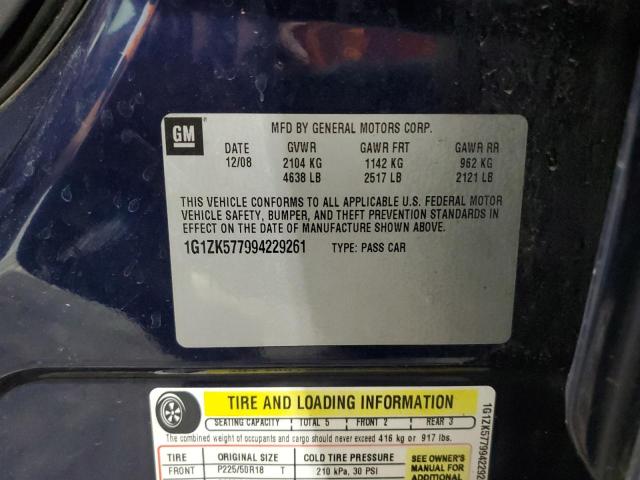 2009 Chevrolet Malibu Ltz VIN: 1G1ZK577994229261 Lot: 57456794