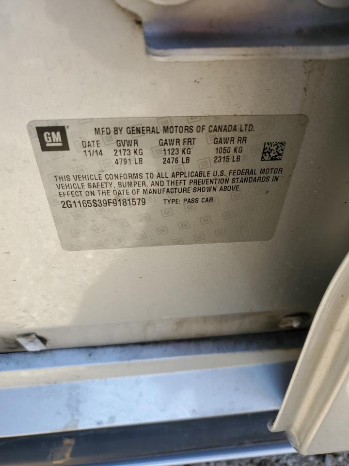 2G1165S39F9181579 2015 Chevrolet Impala Ltz