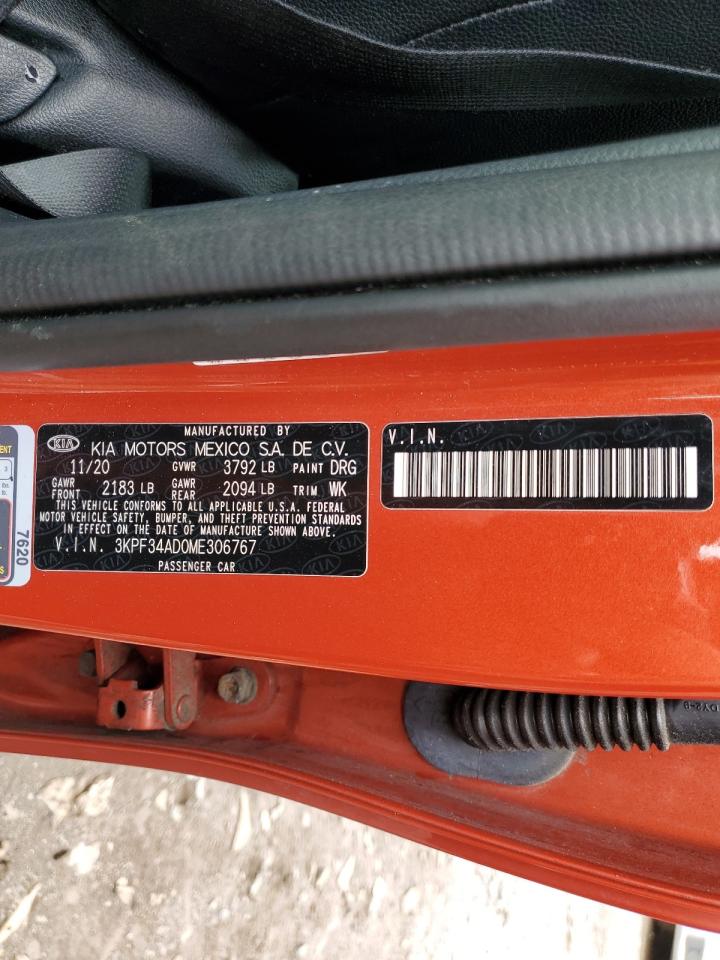 3KPF34AD0ME306767 2021 Kia Forte Gt Line