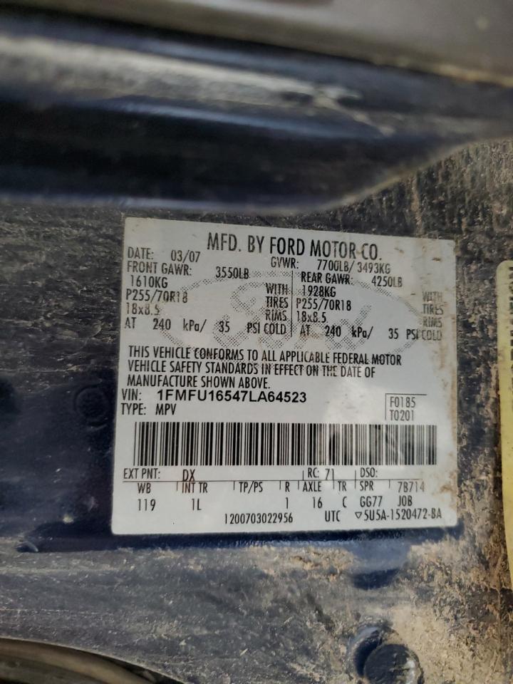 1FMFU16547LA64523 2007 Ford Expedition Xlt