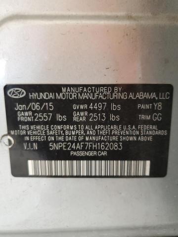 2015 Hyundai Sonata Se VIN: 5NPE24AF7FH162083 Lot: 60019254