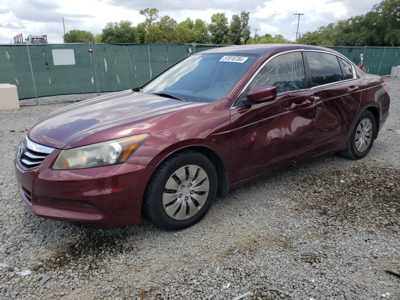 1HGCP2F31CA186783 2012 Honda Accord Lx