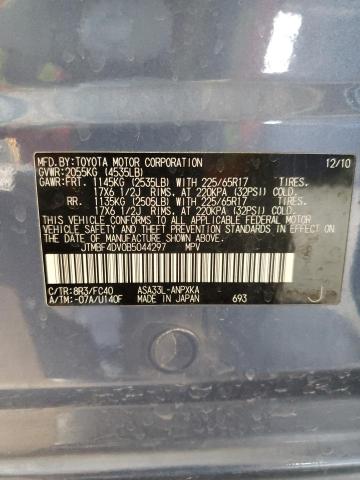 2011 Toyota Rav4 VIN: JTMBF4DV0B5044297 Lot: 60107634