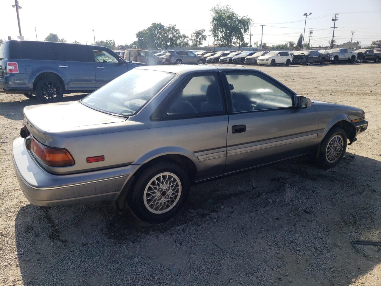 TOYOTA COROLLA SR 1990 silver coupe gas JT2AE96J0L3382052 photo #4