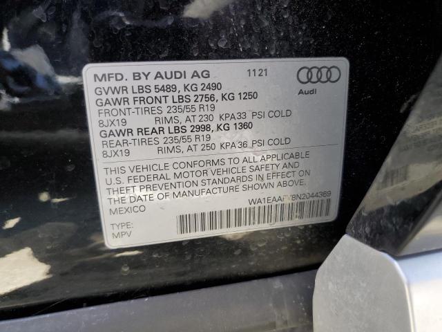 2022 Audi Q5 Premium Plus 45 VIN: WA1EAAFY8N2044369 Lot: 58508104