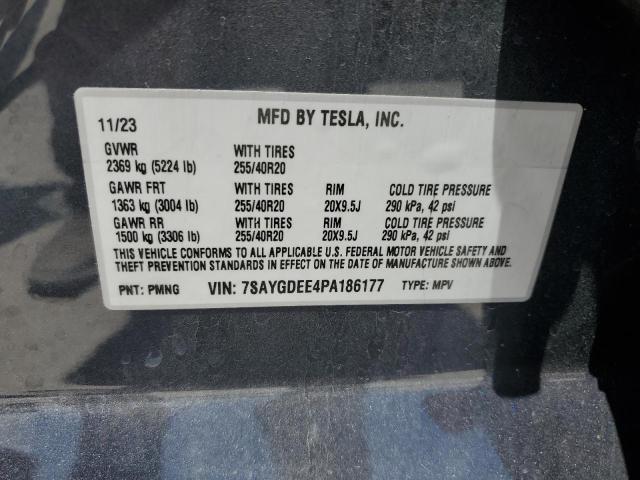 7SAYGDEE4PA186177 Tesla Model Y  12