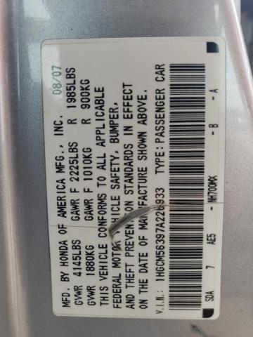 1HGCM56397A226933 2007 Honda Accord Se