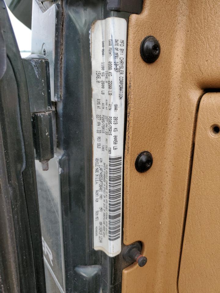 1J4FY49S2WP736401 1998 Jeep Wrangler / Tj Sahara