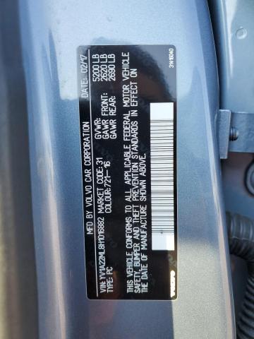 VIN YV1A22ML8H1016882 2017 Volvo S90, T6 Inscription no.12