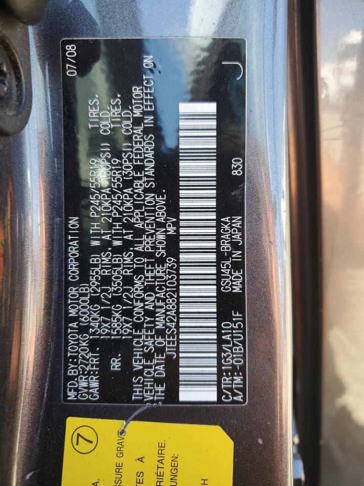 JTEES42A882103739 2008 Toyota Highlander Limited