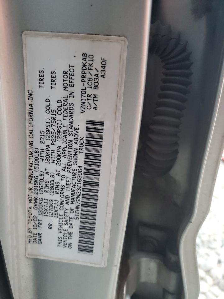 5TEHN72N23Z163064 2003 Toyota Tacoma Double Cab