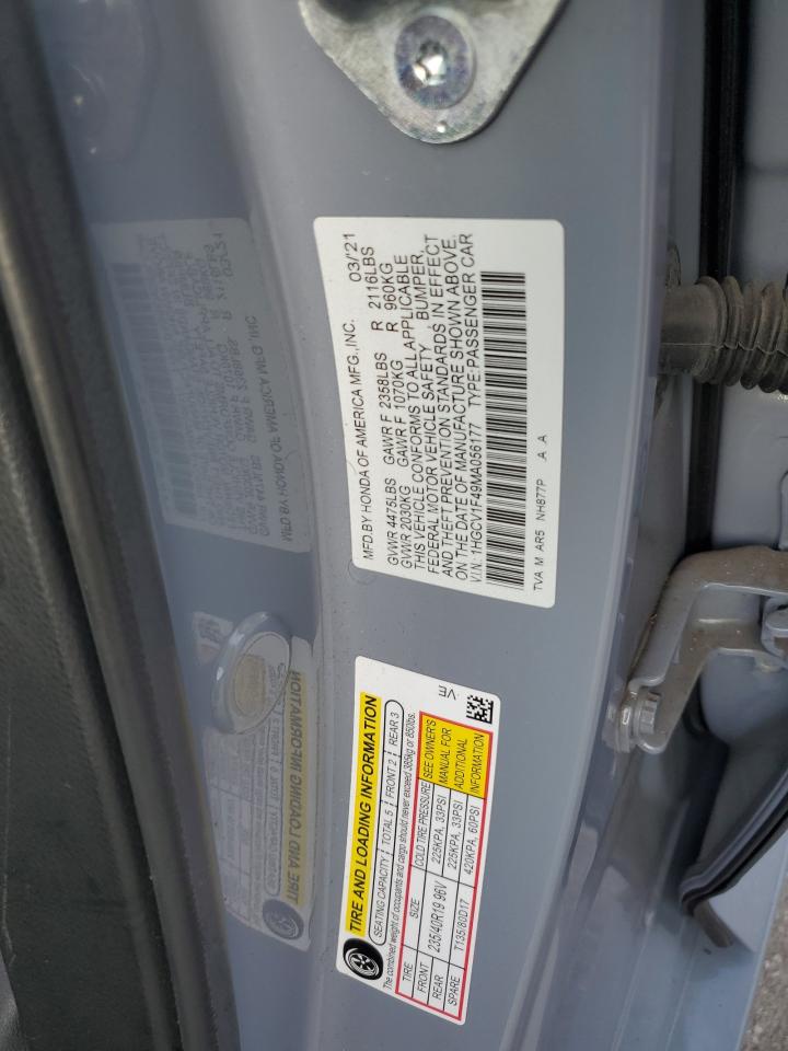 1HGCV1F49MA056177 2021 Honda Accord Sport Se