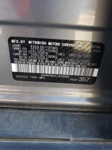 2020 Mitsubishi Outlander Sport Es VIN: JA4AR3AU2LU028046 Lot: 57819114