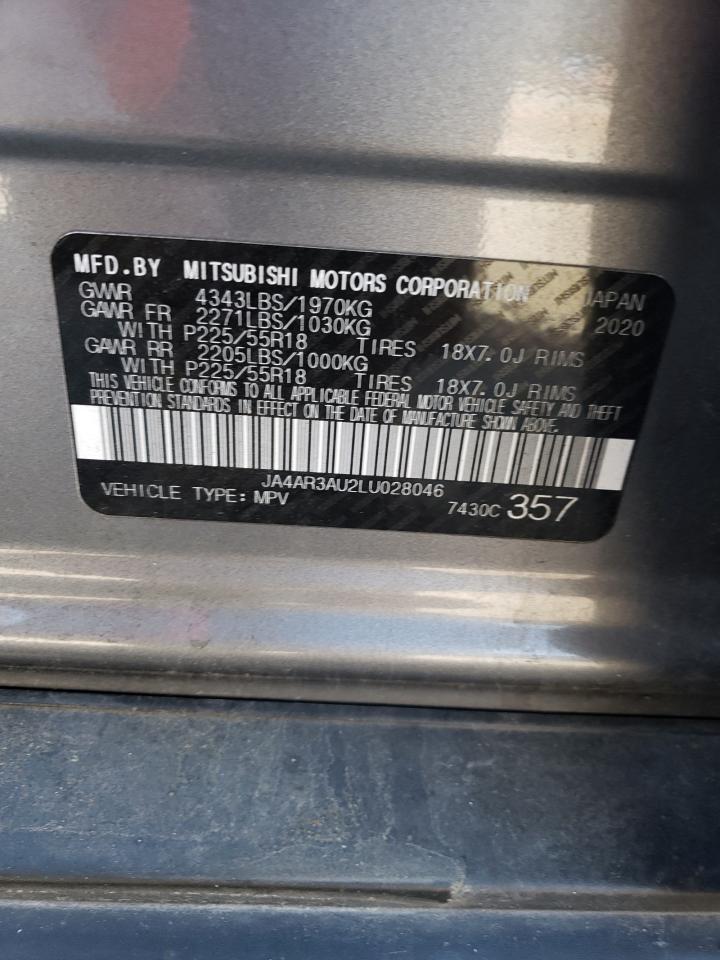 JA4AR3AU2LU028046 2020 Mitsubishi Outlander Sport Es