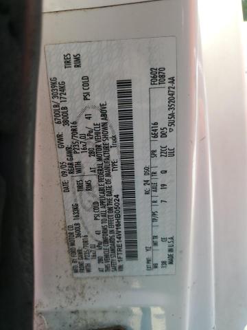 2006 Ford Econoline E150 Van VIN: 1FTRE14W16HB05024 Lot: 58389504