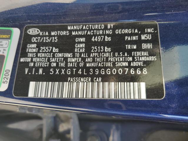 2016 Kia Optima Lx VIN: 5XXGT4L39GG007668 Lot: 60315364