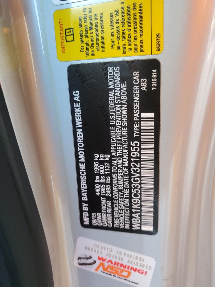 WBA1K9C53GV321955 2016 BMW 228 I Sulev