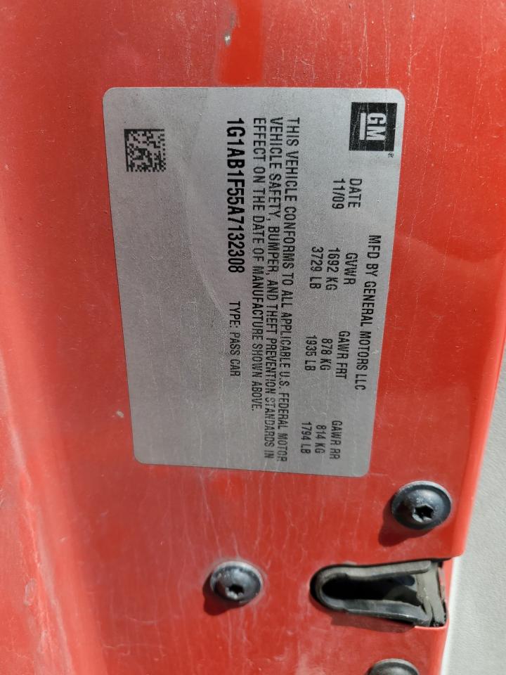 1G1AB1F55A7132308 2010 Chevrolet Cobalt Ls