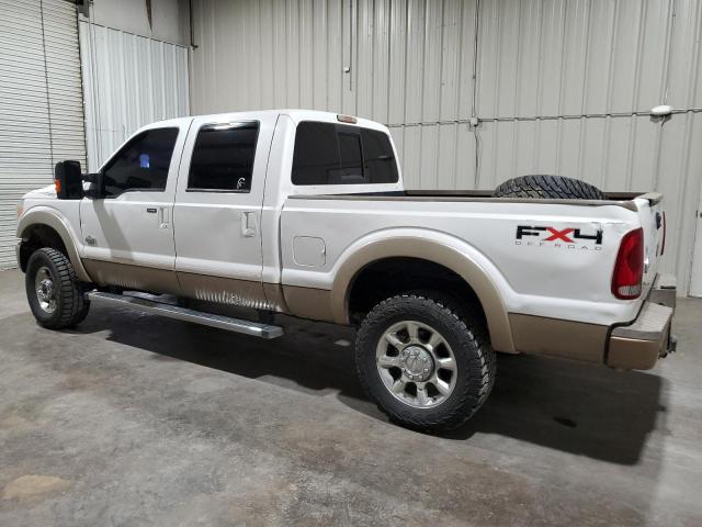 FORD F350 SUPER 2011 white crew pic diesel 1FT8W3BT1BEC44711 photo #3