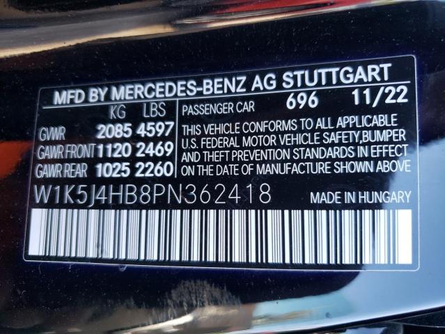 2023 Mercedes-Benz Cla 250 4Matic VIN: W1K5J4HB8PN362418 Lot: 57271734