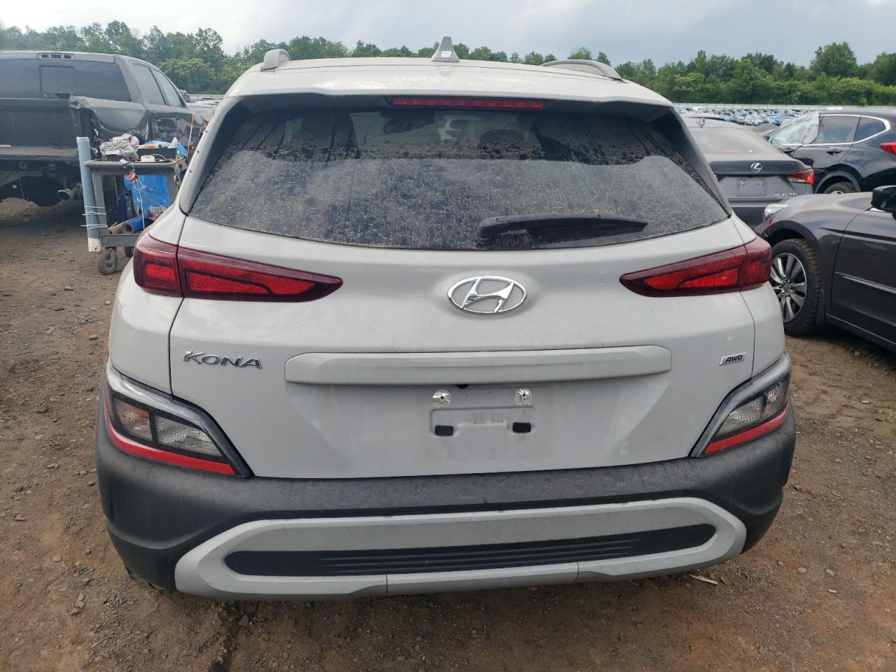 KM8K6CAB6NU818157 2022 Hyundai Kona Sel