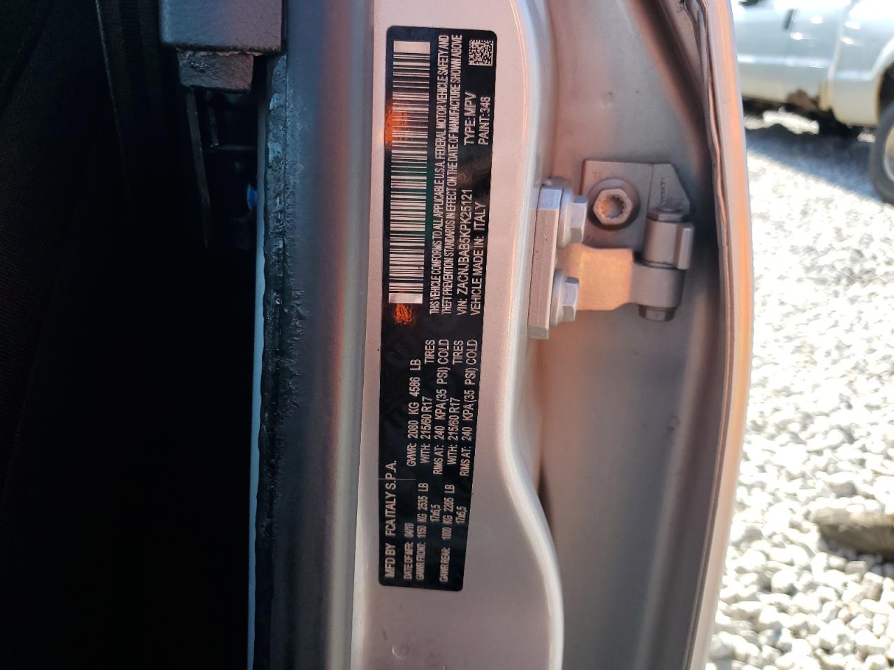 ZACNJBAB5KPK25121 2019 Jeep Renegade Sport