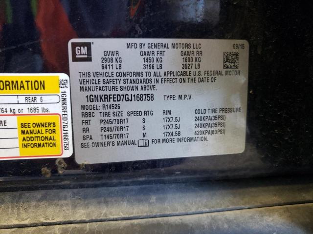 2016 CHEVROLET TRAVERSE L - 1GNKRFED7GJ168758