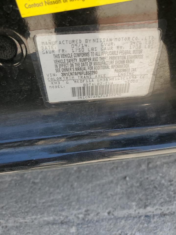 3N1CN7AP6FL852290 2015 Nissan Versa S