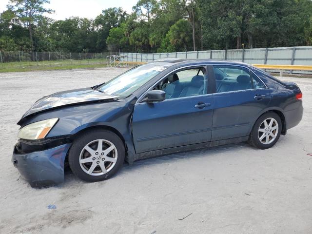 HONDA ACCORD EX 2003 blue  gas 1HGCM668X3A027093 photo #1