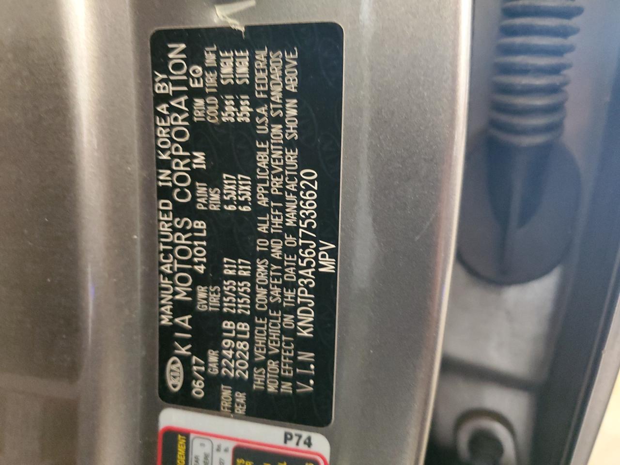 KNDJP3A56J7536620 2018 Kia Soul +