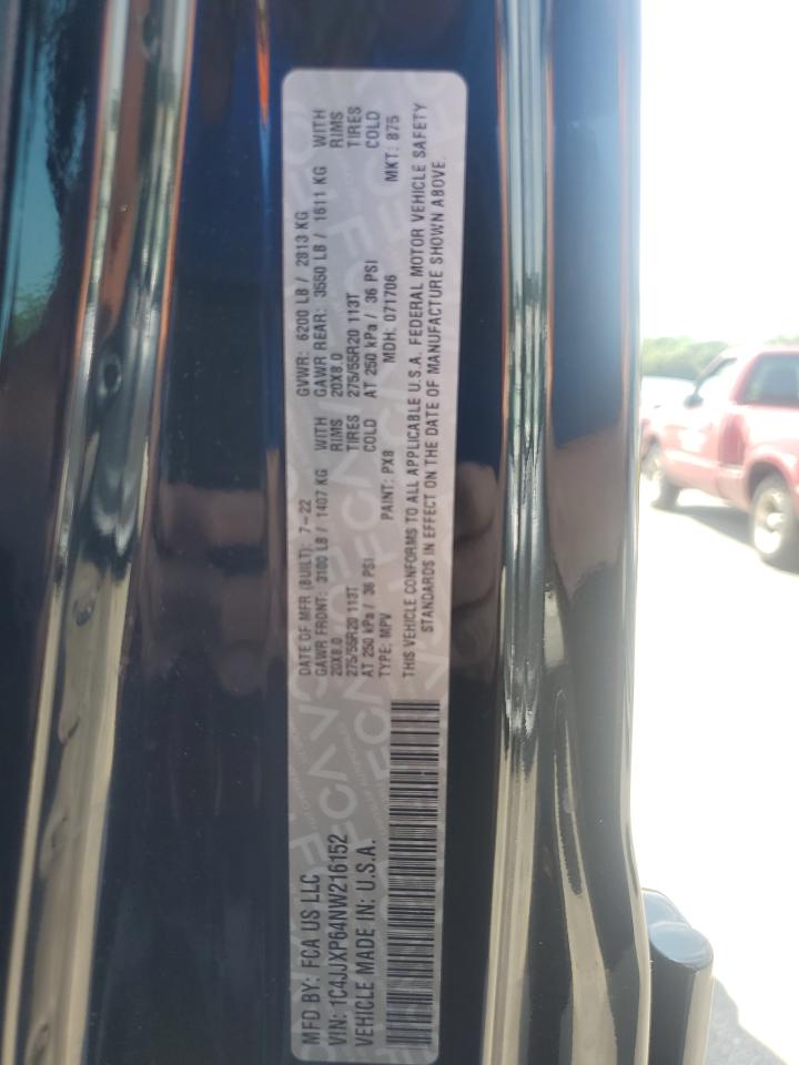 1C4JJXP64NW216152 2022 Jeep Wrangler Unlimited Sahara 4Xe