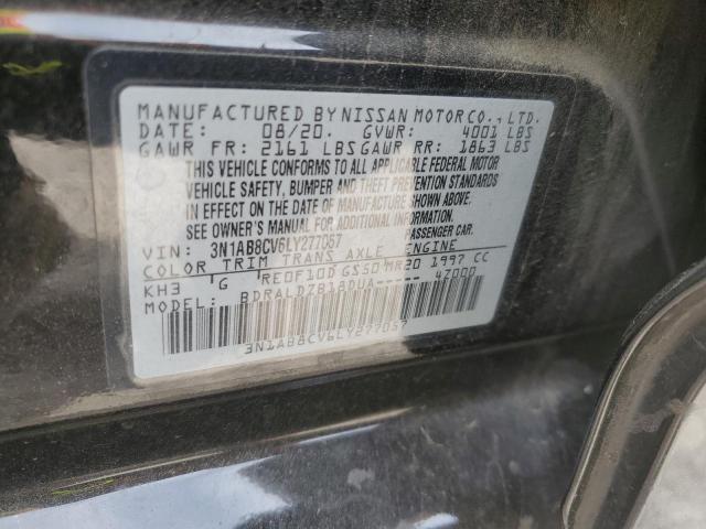 2020 Nissan Sentra Sv VIN: 3N1AB8CV6LY277057 Lot: 59762314