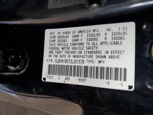 2003 Honda Element Ex VIN: 5J6YH18573L001578 Lot: 56879644