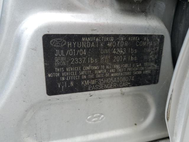 2005 Hyundai Sonata Gls VIN: KMHWF35H05A108074 Lot: 56970604