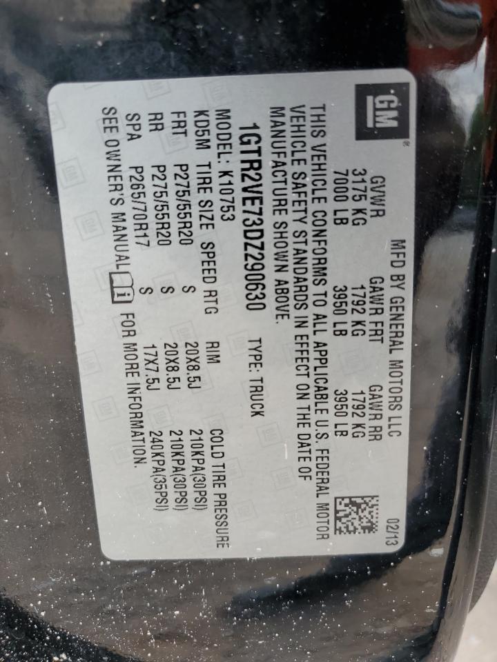 1GTR2VE73DZ290630 2013 GMC Sierra K1500 Sle