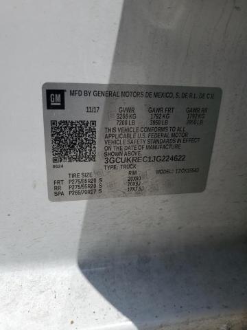 2018 CHEVROLET SILVERADO - 3GCUKREC1JG224622