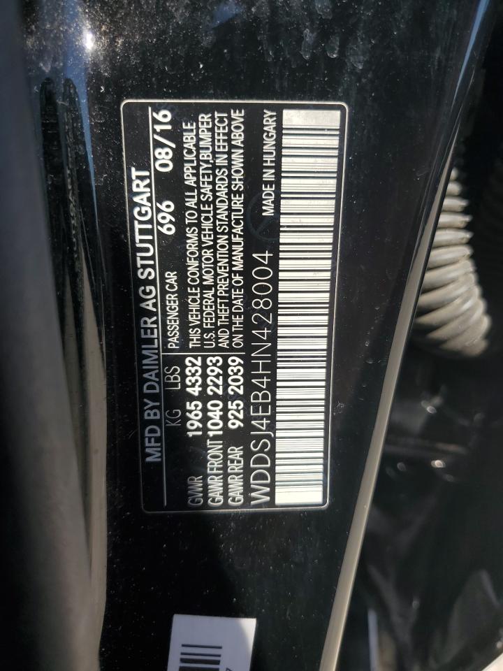 WDDSJ4EB4HN428004 2017 Mercedes-Benz Cla 250