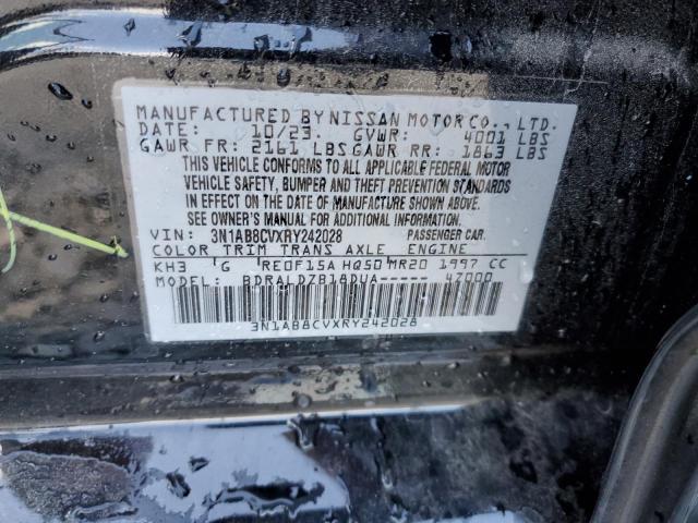 2024 Nissan Sentra Sv VIN: 3N1AB8CVXRY242028 Lot: 60317424